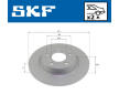 Brzdový kotouč SKF VKBD 91353 S2