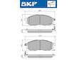 Sada brzdových destiček, kotoučová brzda SKF VKBP 80166 A