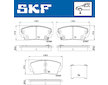 Sada brzdových destiček, kotoučová brzda SKF VKBP 80332 A