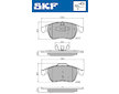 Sada brzdových destiček, kotoučová brzda SKF VKBP 80336