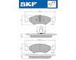 Sada brzdových destiček, kotoučová brzda SKF VKBP 80602