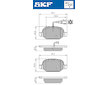 Sada brzdových destiček, kotoučová brzda SKF VKBP 90398 E