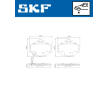 Sada brzdových destiček, kotoučová brzda SKF VKBP 80111 A