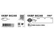 Sada brzdových destiček, kotoučová brzda SKF VKBP 80248