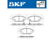 Sada brzdových destiček, kotoučová brzda SKF VKBP 80341 A