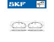 Sada brzdových destiček, kotoučová brzda SKF VKBP 80360