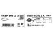 Sada brzdových destiček, kotoučová brzda SKF VKBP 80511 A