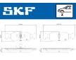 Sada brzdových destiček, kotoučová brzda SKF VKBP 80550