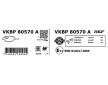 Sada brzdových destiček, kotoučová brzda SKF VKBP 80570 A