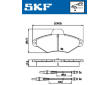 Sada brzdových destiček, kotoučová brzda SKF VKBP 80601 E