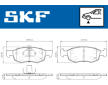 Sada brzdových destiček, kotoučová brzda SKF VKBP 80618