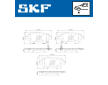 Sada brzdových destiček, kotoučová brzda SKF VKBP 80641 A