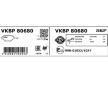 Sada brzdových platničiek kotúčovej brzdy SKF VKBP 80680