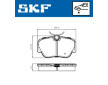 Sada brzdových destiček, kotoučová brzda SKF VKBP 80713