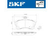 Sada brzdových destiček, kotoučová brzda SKF VKBP 80872 A