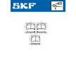 Sada brzdových destiček, kotoučová brzda SKF VKBP 81125 A