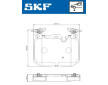 Sada brzdových destiček, kotoučová brzda SKF VKBP 81298