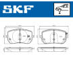 Sada brzdových destiček, kotoučová brzda SKF VKBP 81321