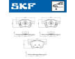 Sada brzdových destiček, kotoučová brzda SKF VKBP 81324 A