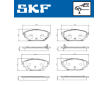 Sada brzdových destiček, kotoučová brzda SKF VKBP 81337 A