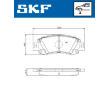 Sada brzdových destiček, kotoučová brzda SKF VKBP 81338
