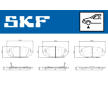 Sada brzdových destiček, kotoučová brzda SKF VKBP 81359 A