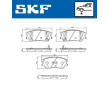 Sada brzdových destiček, kotoučová brzda SKF VKBP 81362 A