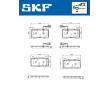 Sada brzdových destiček, kotoučová brzda SKF VKBP 81368 E