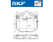 Sada brzdových destiček, kotoučová brzda SKF VKBP 81381