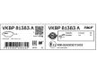 Sada brzdových destiček, kotoučová brzda SKF VKBP 81383 A