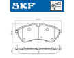 Sada brzdových destiček, kotoučová brzda SKF VKBP 81393