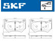 Sada brzdových destiček, kotoučová brzda SKF VKBP 81397