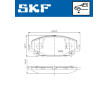 Sada brzdových destiček, kotoučová brzda SKF VKBP 81408
