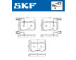 Sada brzdových destiček, kotoučová brzda SKF VKBP 81420 E