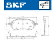 Sada brzdových destiček, kotoučová brzda SKF VKBP 81421 E