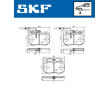 Sada brzdových destiček, kotoučová brzda SKF VKBP 81422 E