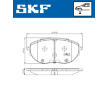 Sada brzdových destiček, kotoučová brzda SKF VKBP 81423 E