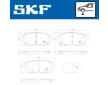 Sada brzdových destiček, kotoučová brzda SKF VKBP 81444 A