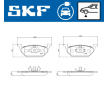 Sada brzdových destiček, kotoučová brzda SKF VKBP 85001 EV