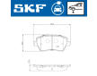 Sada brzdových destiček, kotoučová brzda SKF VKBP 85003 EV