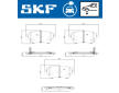 Sada brzdových destiček, kotoučová brzda SKF VKBP 85010 EV