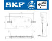 Sada brzdových destiček, kotoučová brzda SKF VKBP 85011 EV