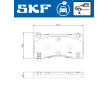 Sada brzdových destiček, kotoučová brzda SKF VKBP 85012 EV
