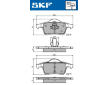 Sada brzdových destiček, kotoučová brzda SKF VKBP 90261