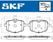 Sada brzdových destiček, kotoučová brzda SKF VKBP 90366