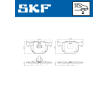 Sada brzdových destiček, kotoučová brzda SKF VKBP 90946