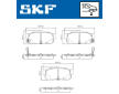 Sada brzdových destiček, kotoučová brzda SKF VKBP 91145 A