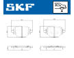 Sada brzdových destiček, kotoučová brzda SKF VKBP 91306