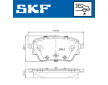 Sada brzdových destiček, kotoučová brzda SKF VKBP 91309