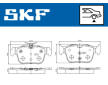 Sada brzdových destiček, kotoučová brzda SKF VKBP 91310